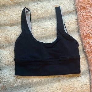 lululemon sports bra blue reversible